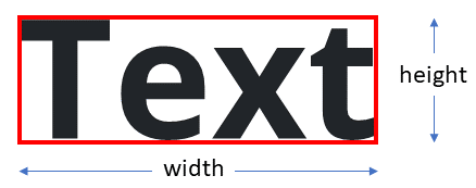 Text bounds.